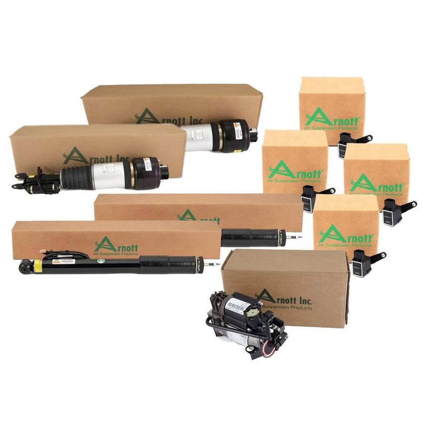 Mercedes Suspension Strut and Shock Absorber Assembly Kit - Front and Rear (with Airmatic and ADS) 211320611380 - Arnott 4003461KIT